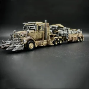IN STOCK Transformation DP01 DP-01 Oil Tank Car Alloy Enlarged Desert War Damage Edition  35CM Autobot Anime Action Figure Toys
