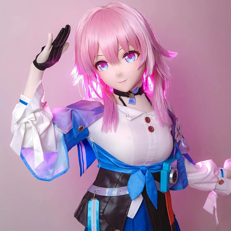 Honkai Star Rail March 7th Full Head Cosplay Kigurumi Mask