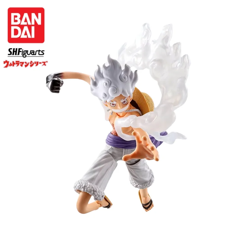 Bandai S.h.f Monkey D Luffy Gear5 Future Island Eggheao Anime Finished Model Action Figure — view 2