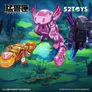 52TOYS BEASTBOX Series Axolotl Dual Form Deformation Toy Creative Model Figure Desktop Ornament Portable Box Form Surprise Gifts