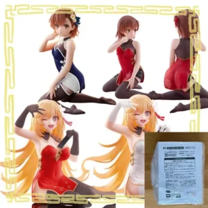 Genuine Taito A Certain Scientific Railgun Misaka Mikoto Shokuhou Misaki Desktop Cute Pvc Anime Figure Model Toy Gift Collector