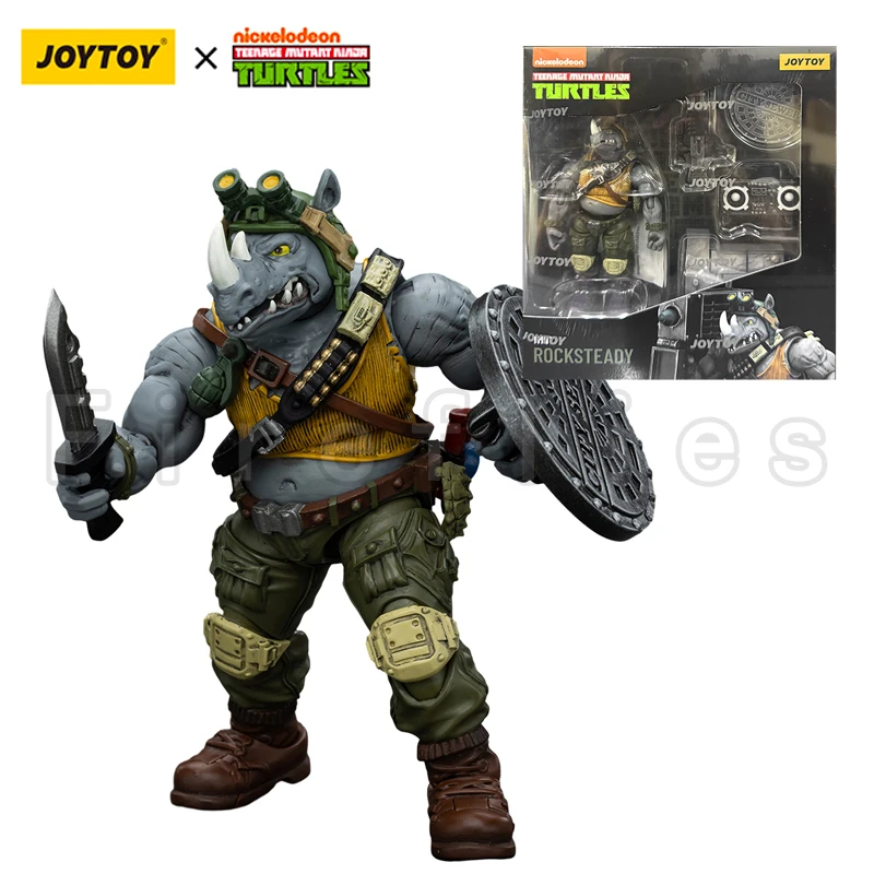 1/18 JOYTOY Turtles Beebop Rocksteady Re-issue Version Anime Model Action Figure — view 8