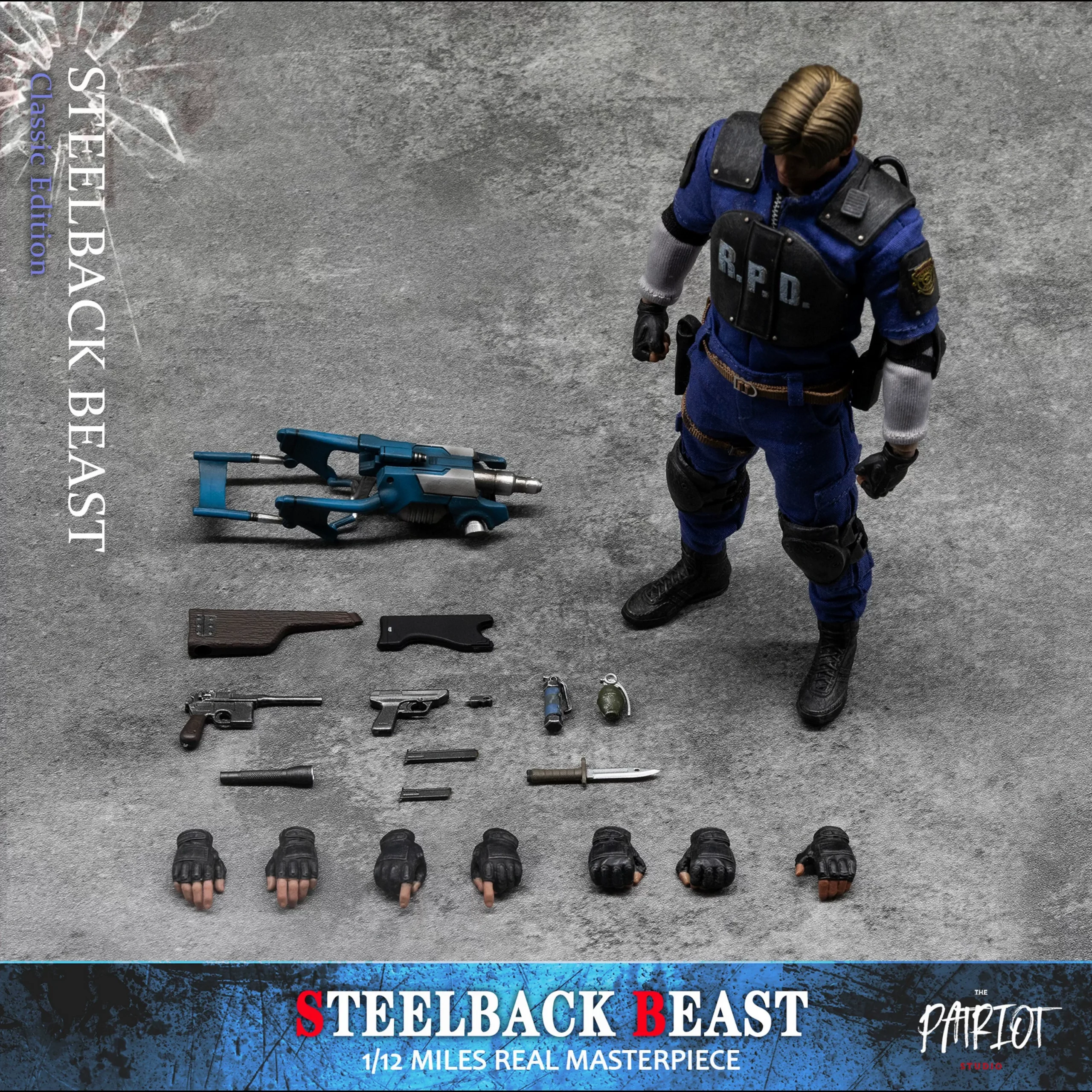 Patriot Studio Steelback Beast Resident Evil Leon S Kennedy 1/12 Scale 6 Action Figure — view 9