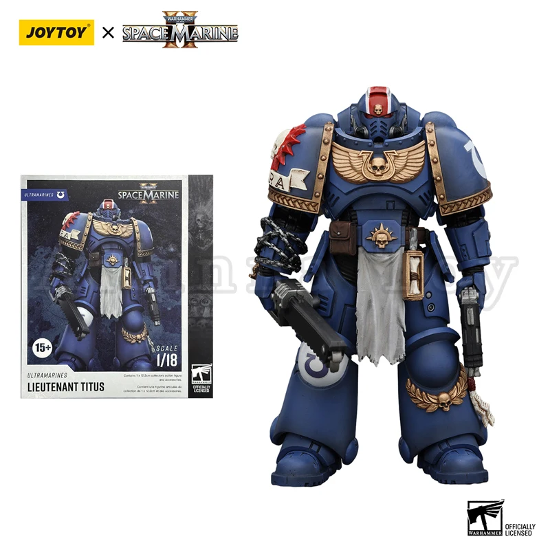 JOYTOY 1/18 Ultramarines Lieutenant Titus Sergeant Gadriel Brother Chairon Anime Model Action Figure — view 6