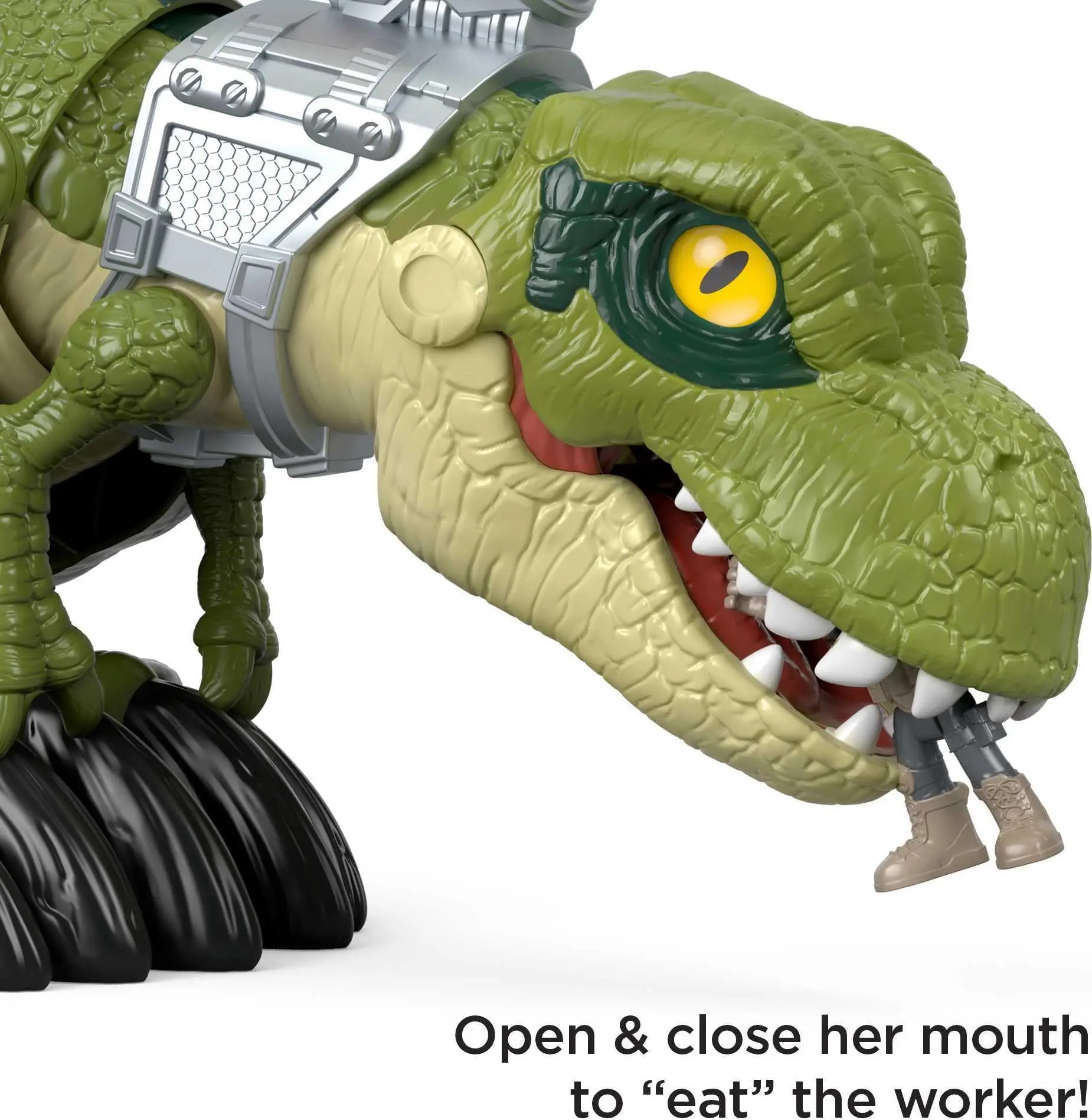 Jurassic World Mega Mouth T.Rex Chomping Dinosaur Tyrannosaurus Rex Model Boys Action Figure — view 5