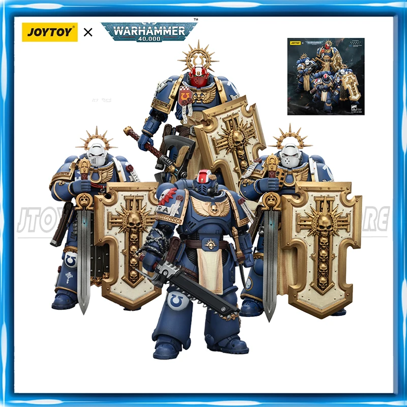 JOYTOY Warhammer 40K 1/18 Ultramarines Titus Metaurus Levantus Torvald Anime Model Action Figure
