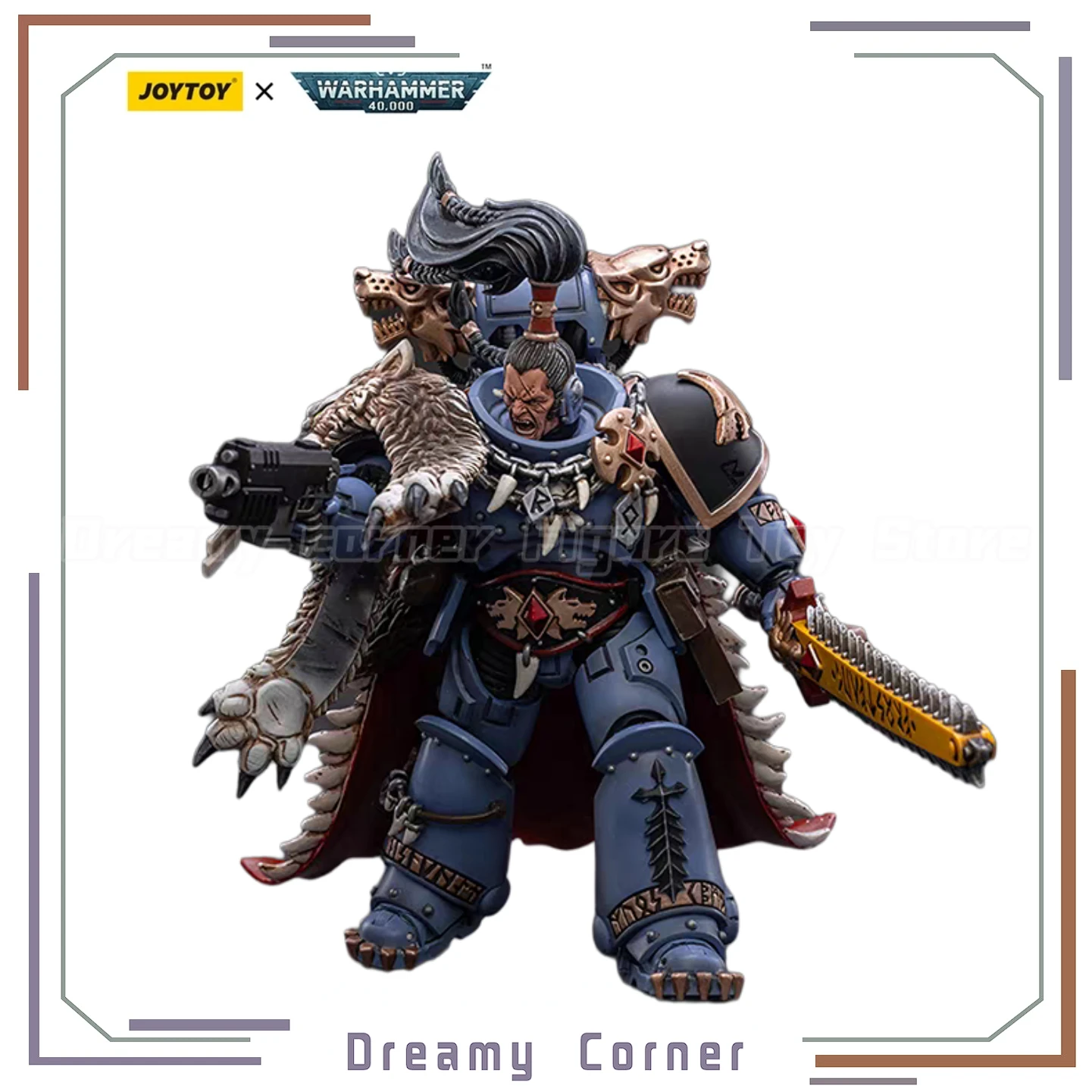 JOYTOY Warhammer 40K Space Wolves Ragnar Blackmane 1/18 Action Figure — view 2