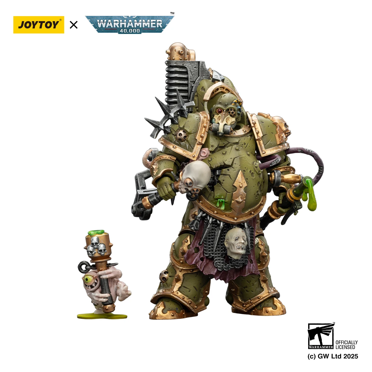 JOYTOY Warhammer 40k 1/18 Death Guard Foul Blightspawn Lord of Action Figure — view 5
