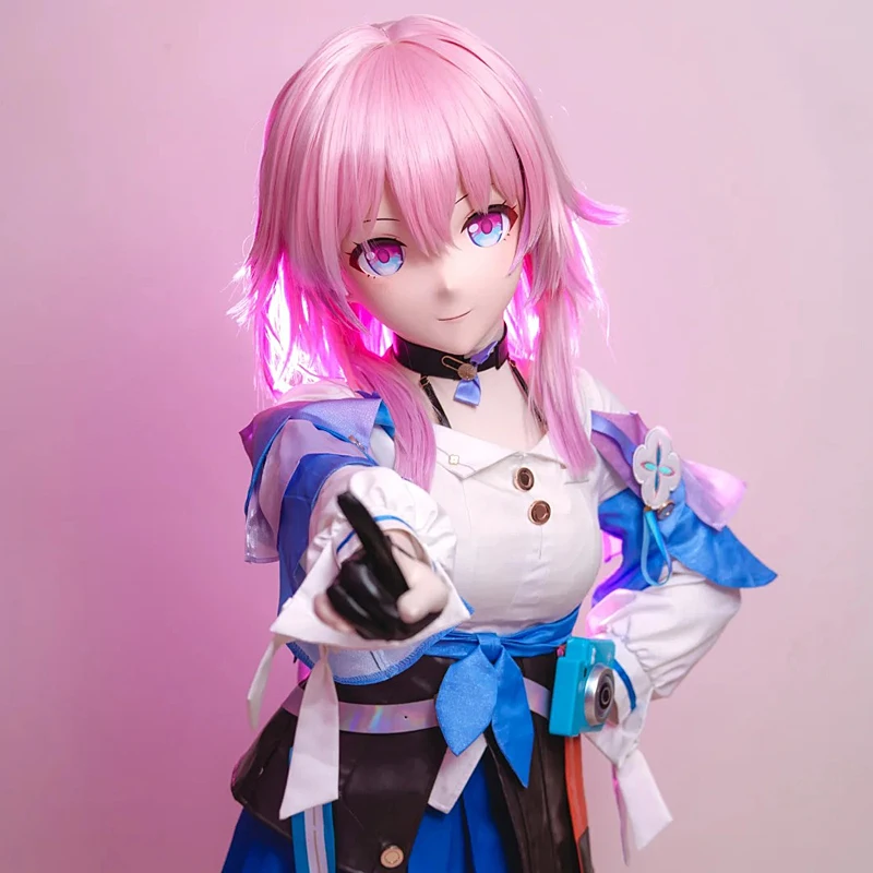 Honkai Star Rail March 7th Full Head Cosplay Kigurumi Mask — view 3