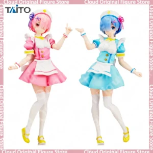 In Stock 100% Original Taito Precious Figure Re Zero Ram Rem Nurse Maid Ver PVC Action Figure Model Doll Toy Decoration Hobby