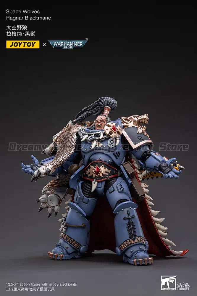 JOYTOY Warhammer 40K Space Wolves Ragnar Blackmane 1/18 Action Figure — view 5