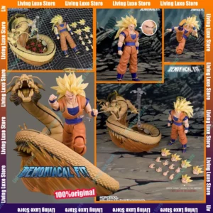 In Stock Demoniacal Fit SSJ3 Goku Figure Dragon Ball Z SHF Super Saiyan Goku Figurine Dragon Blaster Action Figures Model Toy
