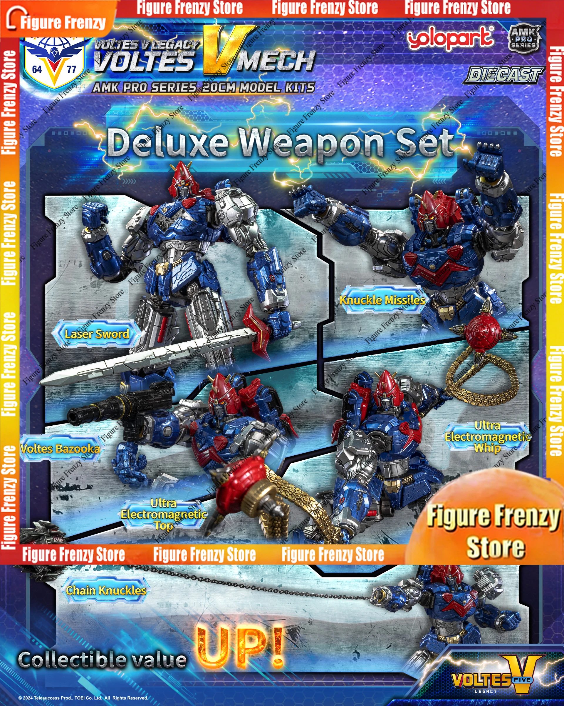 Special OfferYOLOPARK Voltes V: Legacy - 20cm V Mech Mol Kit Action Figure — view 6