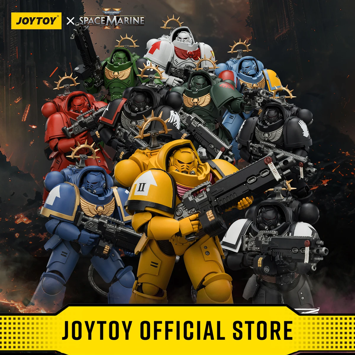 JOYTOY Warhammer 40,000 1/18 Game Edition Ultramarines Heavy Intercessor Space Wolves Imperial Action Figure