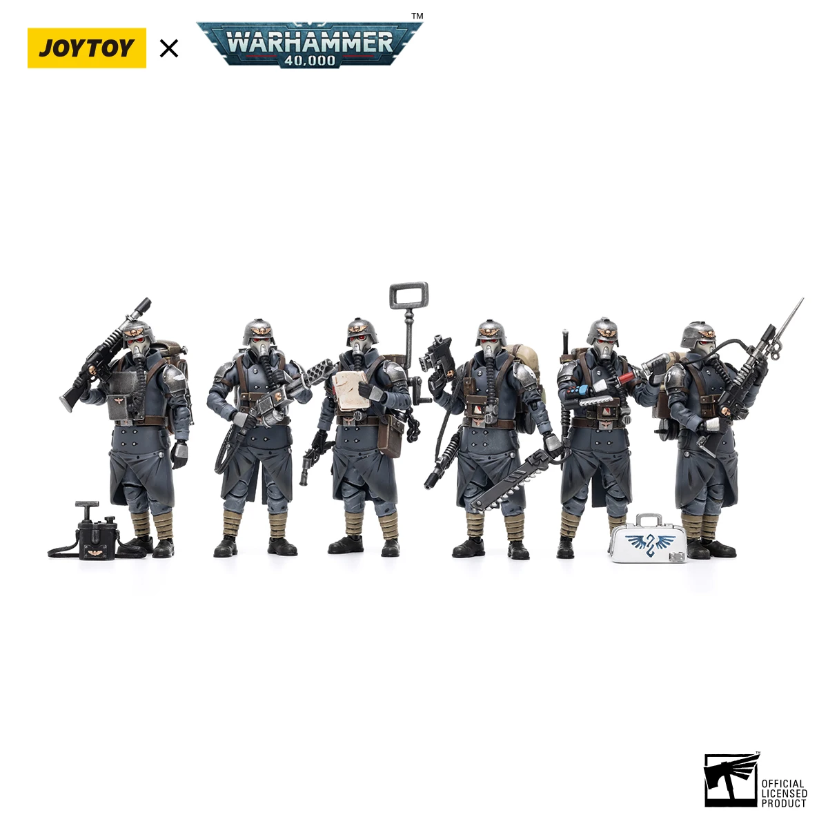 JOYTOY Warhammer 40K1/18 Astra Militarum Death Korps of Krieg Veteran Squad Model Action Figure — view 8