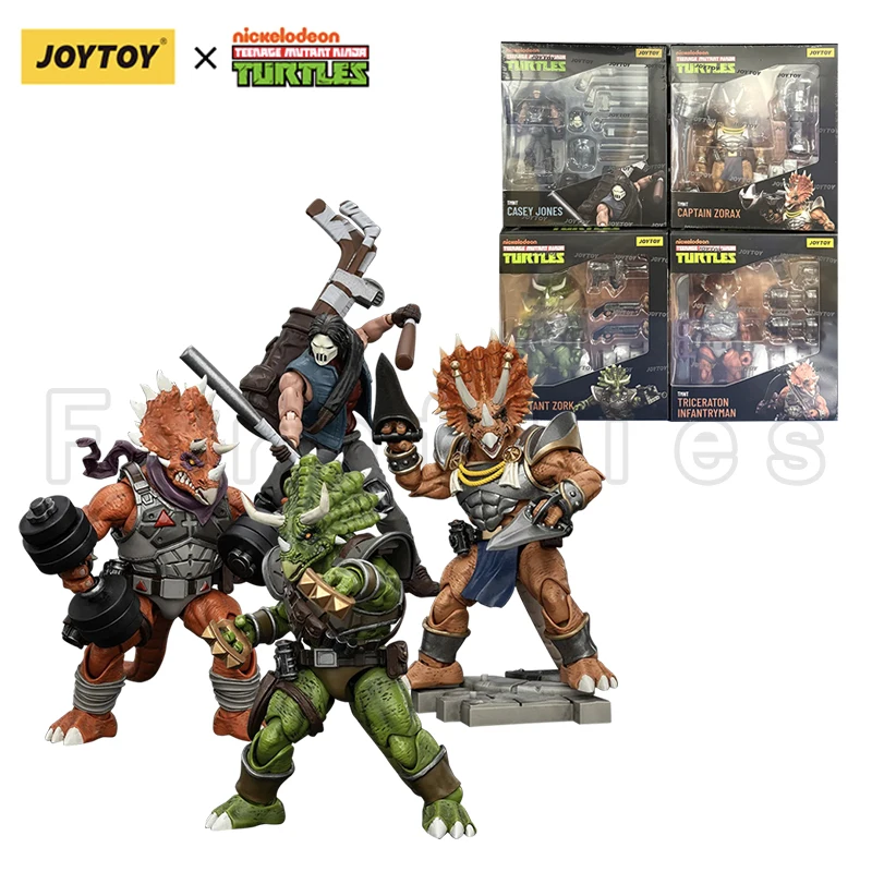 1/18 JOYTOY Turtles-Captain Zorax Adjutant Zork Triceraton Infantryman Casey Jone Anime Action Figure — view 8