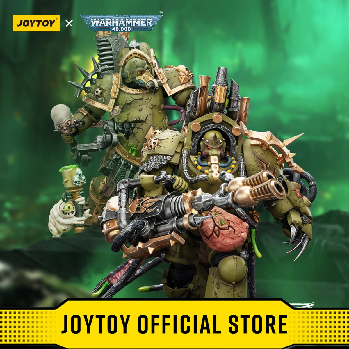JOYTOY Warhammer 40k 1/18 Death Guard Foul Blightspawn Lord of Action Figure