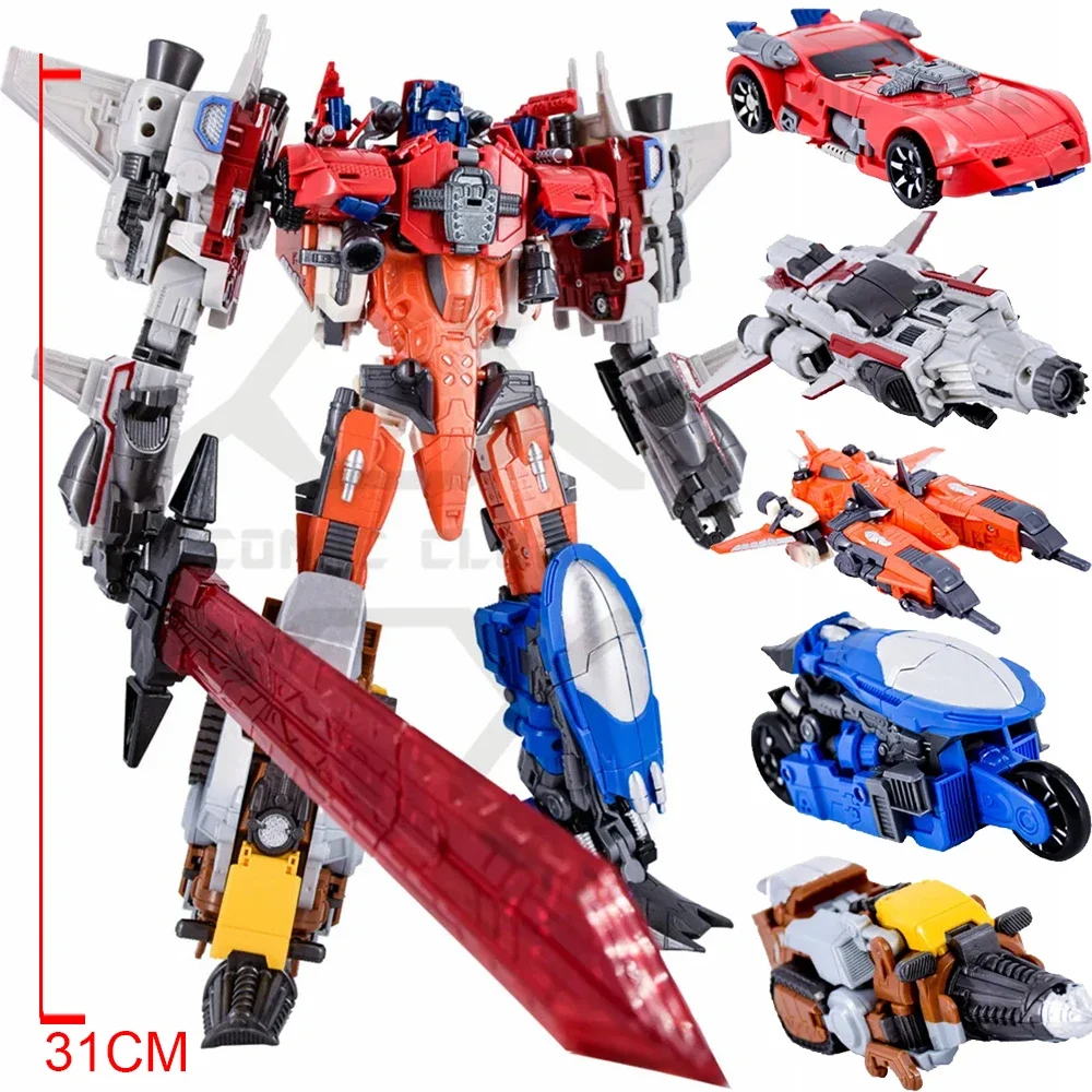 Transformation Computron Combiners 5IN1 G1 Scattershot Nosecone Strafe Afterburner Deformed Robot Anime Action Figure