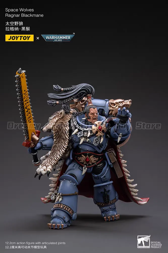 JOYTOY Warhammer 40K Space Wolves Ragnar Blackmane 1/18 Action Figure — view 3