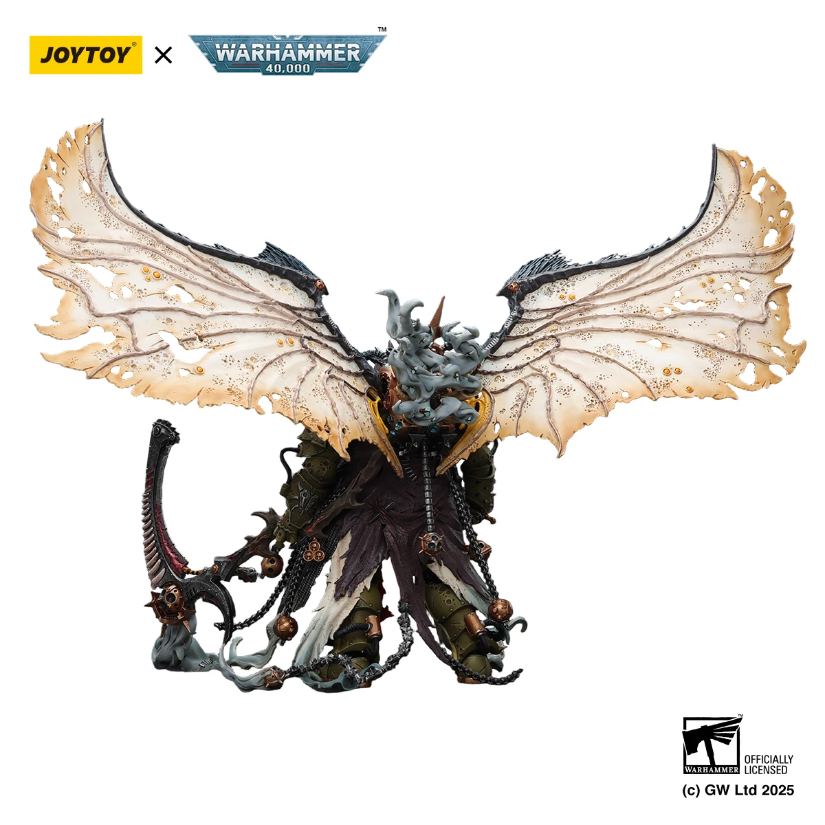 JOYTOY 1/18 Mortarion Daemon Primarch of Nurgle with Ancient Weapons‘The Lantern' and Action Figure — view 3