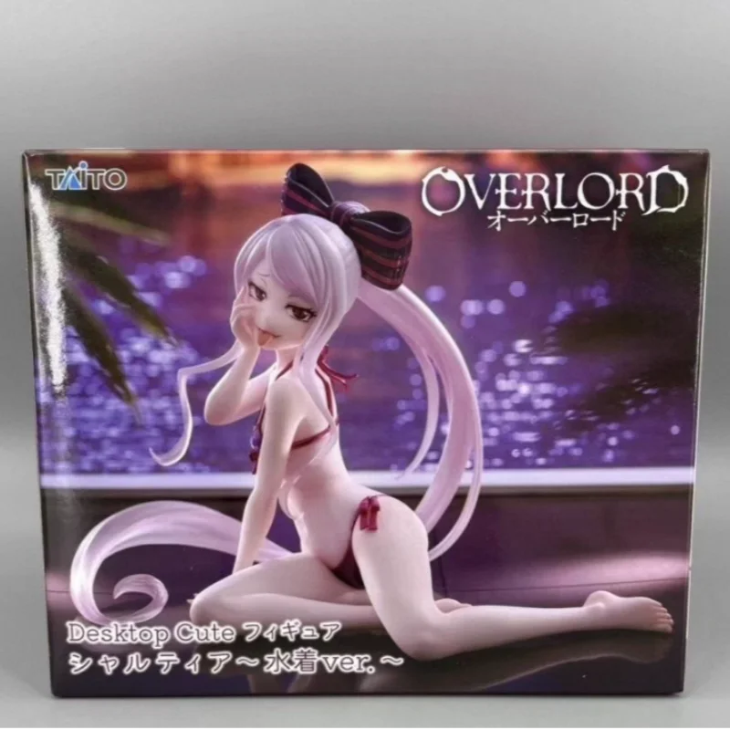 Authentic13cm Desktop Cute Shalltear Bloodfallen Cheongsam Prize Anime for Collectible Figure
