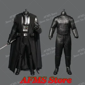 Kelly Studio 1/6 Men Soldier Leather Jumpsuit Cloak Star Wars Darth Vader Action Figure