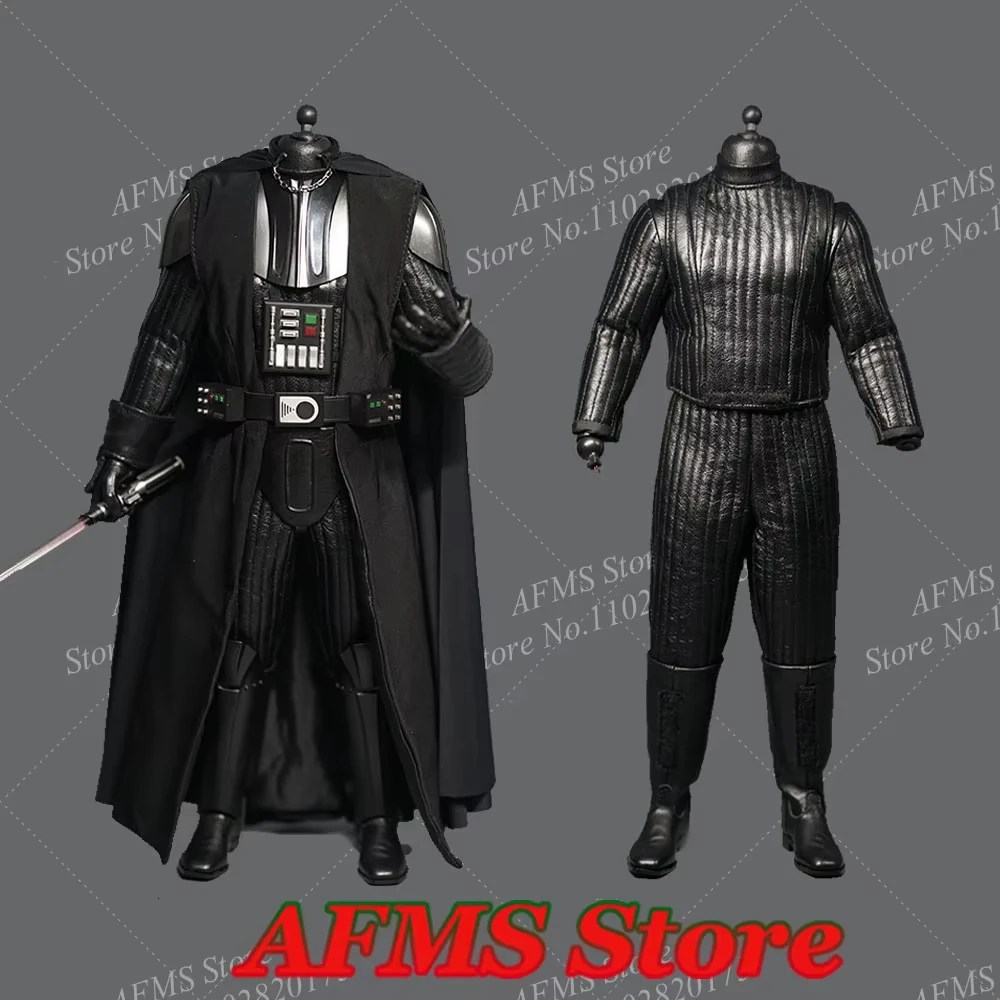 Kelly Studio 1/6 Men Soldier Leather Jumpsuit Cloak Star Wars Darth Vader Action Figure