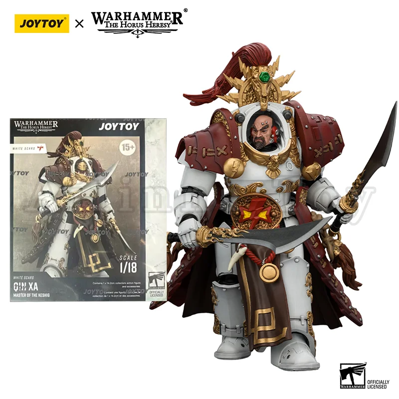 JOYTOY 1/18 the Horus Heresy White Scars Qin Xa Hibou Khan Contemptor Action Figure — view 7