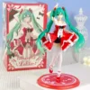 Anime New Hatsune Miku Mini Character Kawai Pink Green Table Collectible Figure