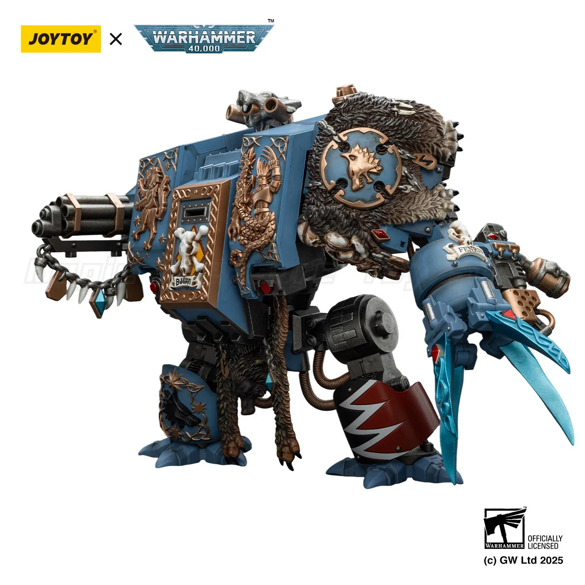 JOYTOY Warhammer 40K Space Wolf Brutal Bjorn Guochuang Mecha Anime Model 1/18 Action Figure — view 3