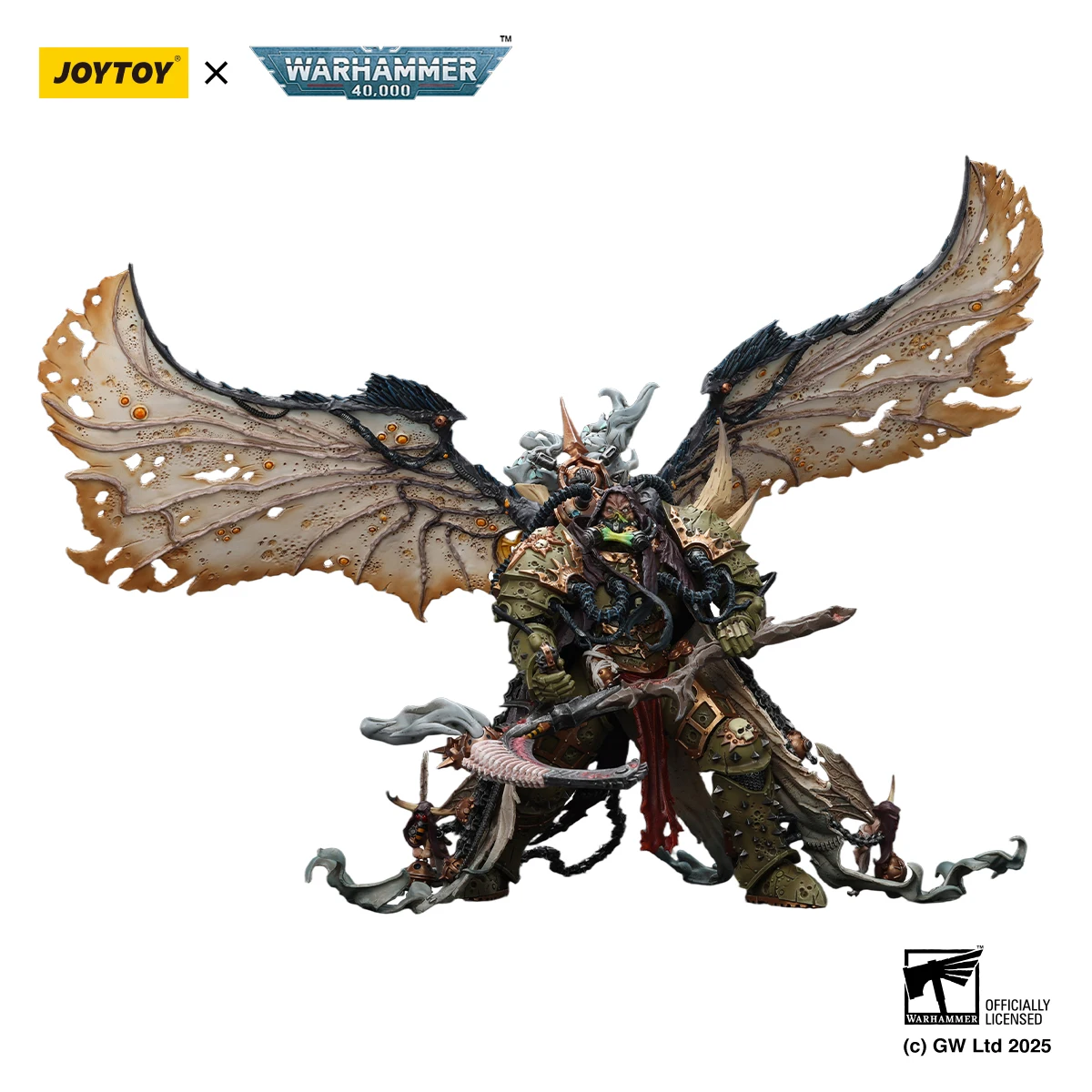 JOYTOY 1/18 Mortarion Daemon Primarch of Nurgle with Ancient Weapons‘The Lantern' and Action Figure — view 4