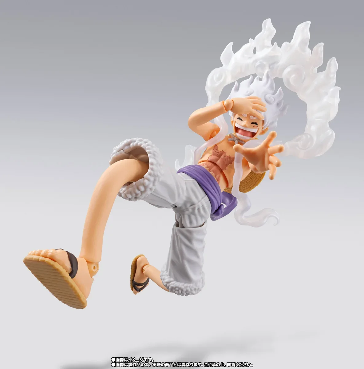 In StockOriginal BANDAI One Piece S.H.Figuarts Monkey D. Luffy Gear 5 Action Figure — view 4