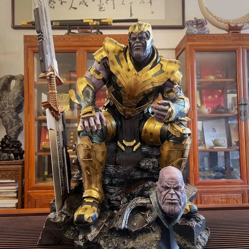 1/4 the Avengers Thanos Sitting Posture Magnetic Suction Anime Model Resin Collectible Figure — view 7