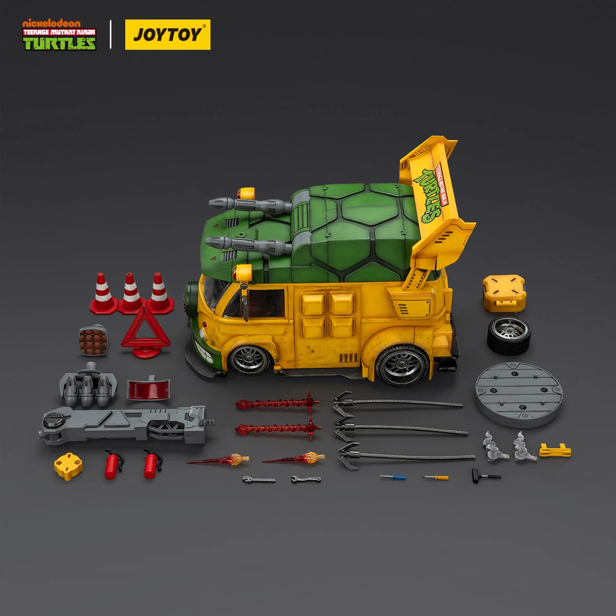 HIPLAY JOYTOY Classic Anime Style Turtle Van Car Model Fit TMNT Action Figure — view 3