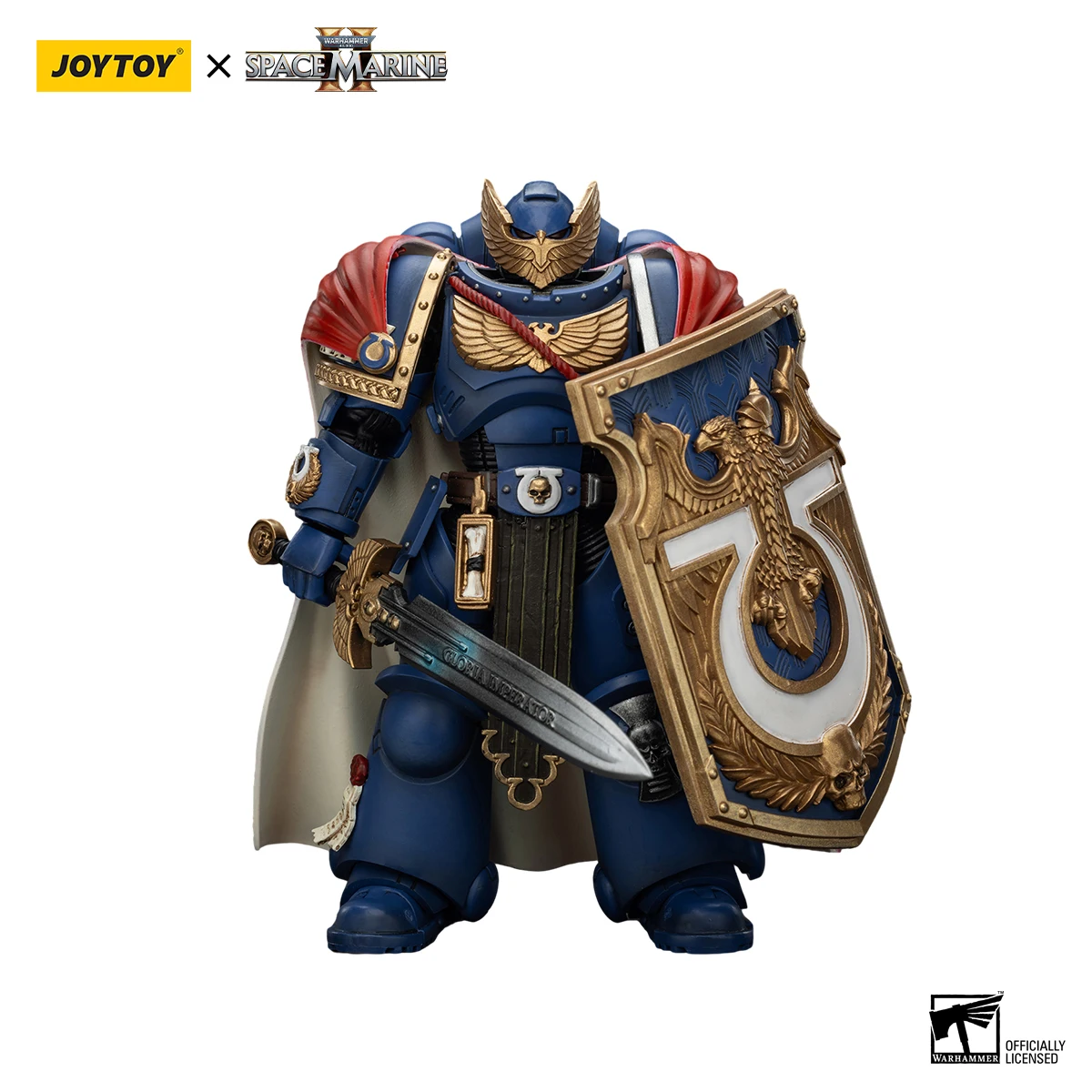 JOYTOY 1/18 Warhammer 40K Ultramarines Figures Sergeant Rychas Model Action Figure — view 6