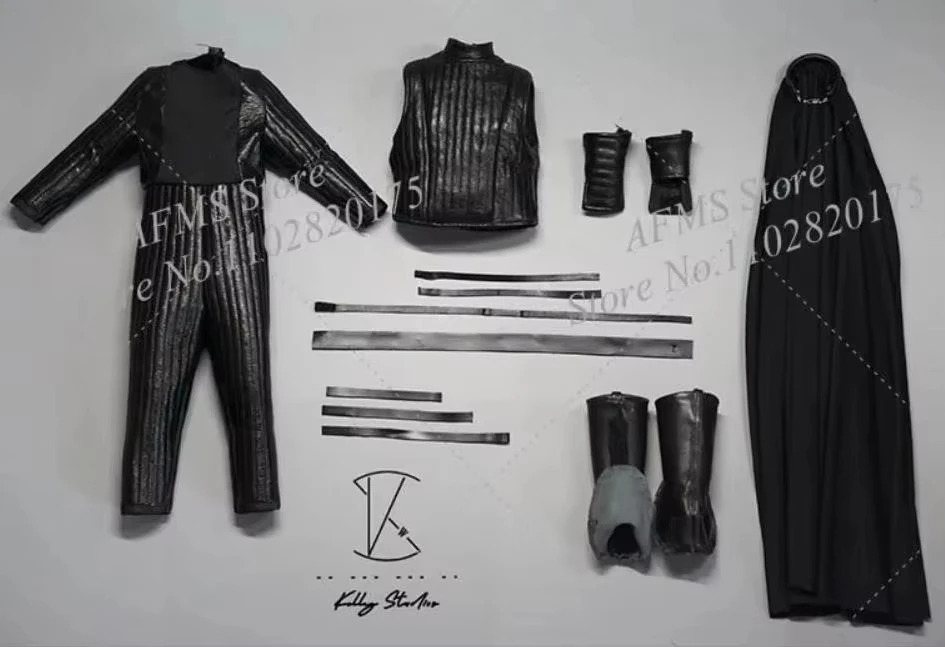 Kelly Studio 1/6 Men Soldier Leather Jumpsuit Cloak Star Wars Darth Vader Action Figure — view 7