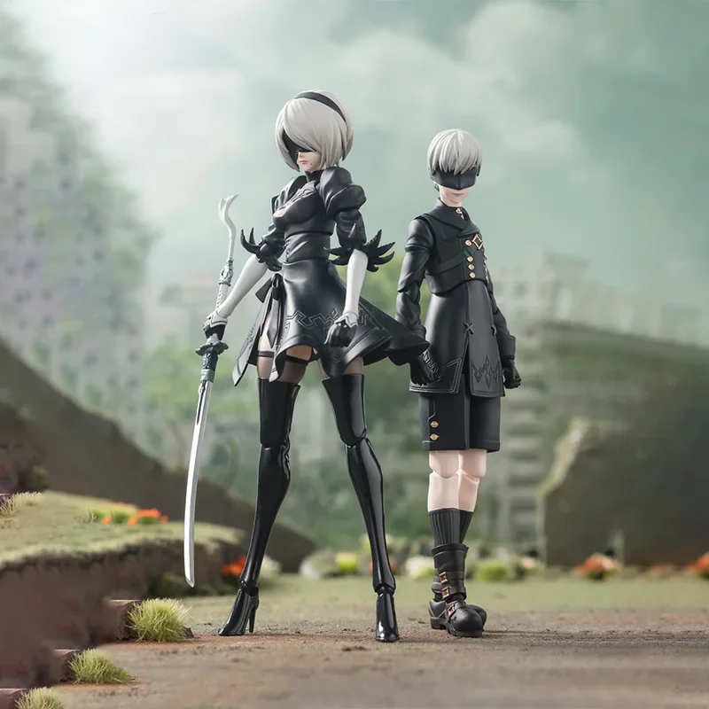 Box Bandai S.H.Figuarts Nier Automata 9S Figure Finished Model Kit PVC Decoration — view 4
