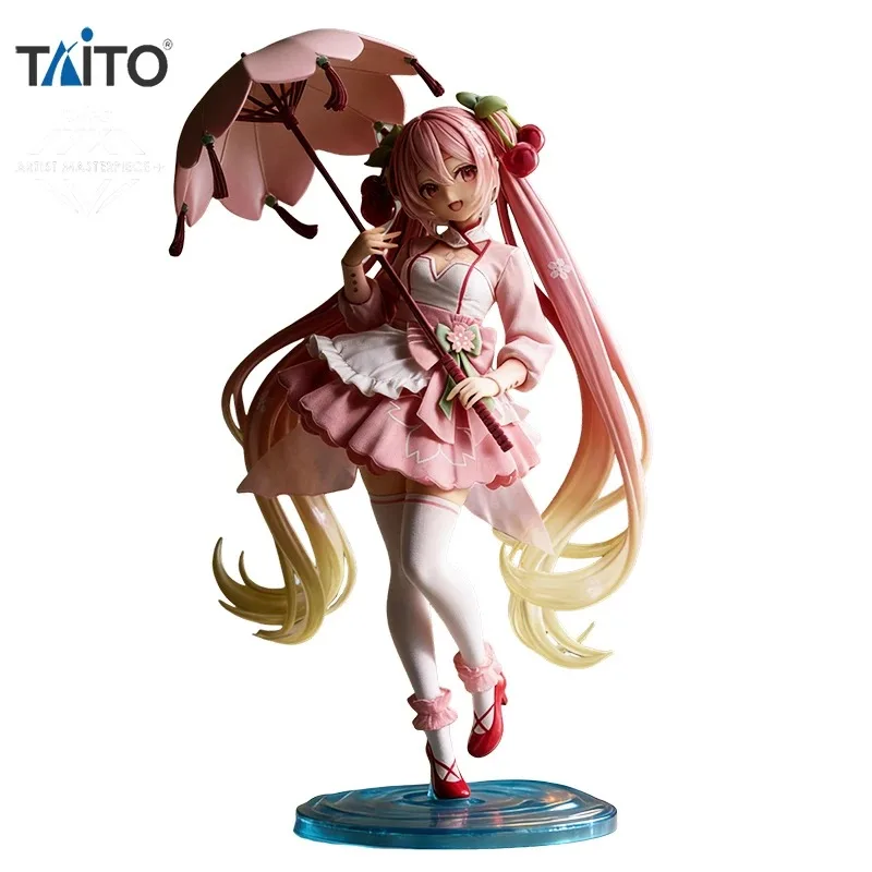 TAiTO AMP Hatsune Miku Sakura Dress Ver PVC 21CM Anime Action Figure
