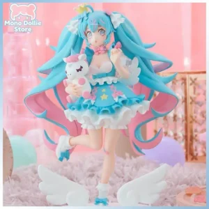 Genuine Furyu Tenitol Hatsune Miku Dream Cute Little Princess 21cm Miku Figure Collect Model Desktop Decoration Birthday Gift