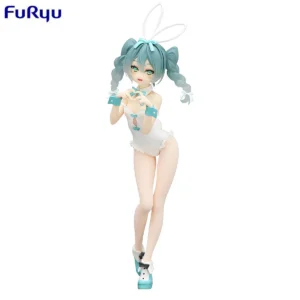 FuRyu BiCute Bunnies Hatsune Miku -Rurudo White Ver.- PVC 27CM Anime Model Action Figure