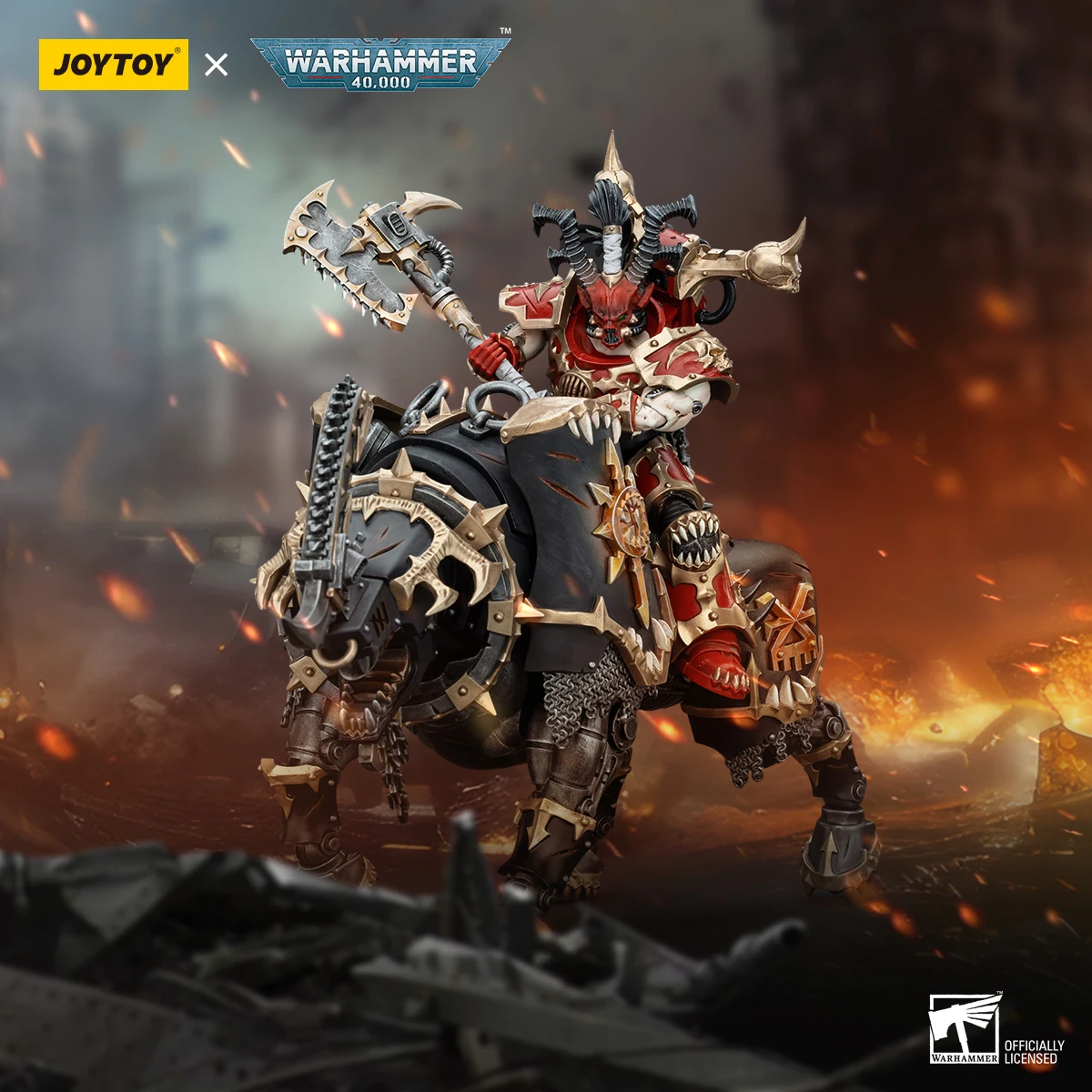 JOYTOY Warhammer 40K 1/18 World Eaters Lord Invocatus Model Action Figure — view 6