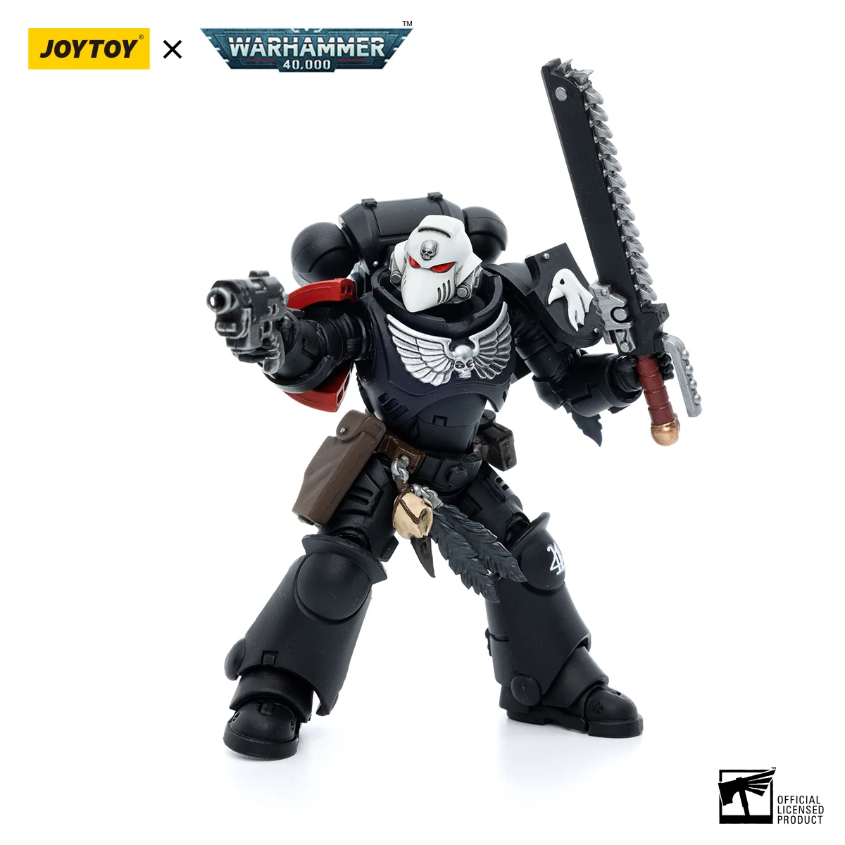 JOYTOY 1/18 Warhammer 40K Ultramarines Figures Sergeant Rychas Model Action Figure — view 3