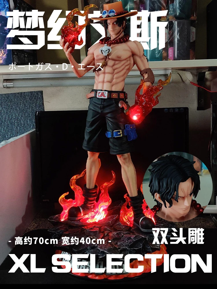 One Piece 73cm Roronoa Zoro&70cm Goose Step Luffy&70cm Dream Ace Super Large Collectible Figure — view 3