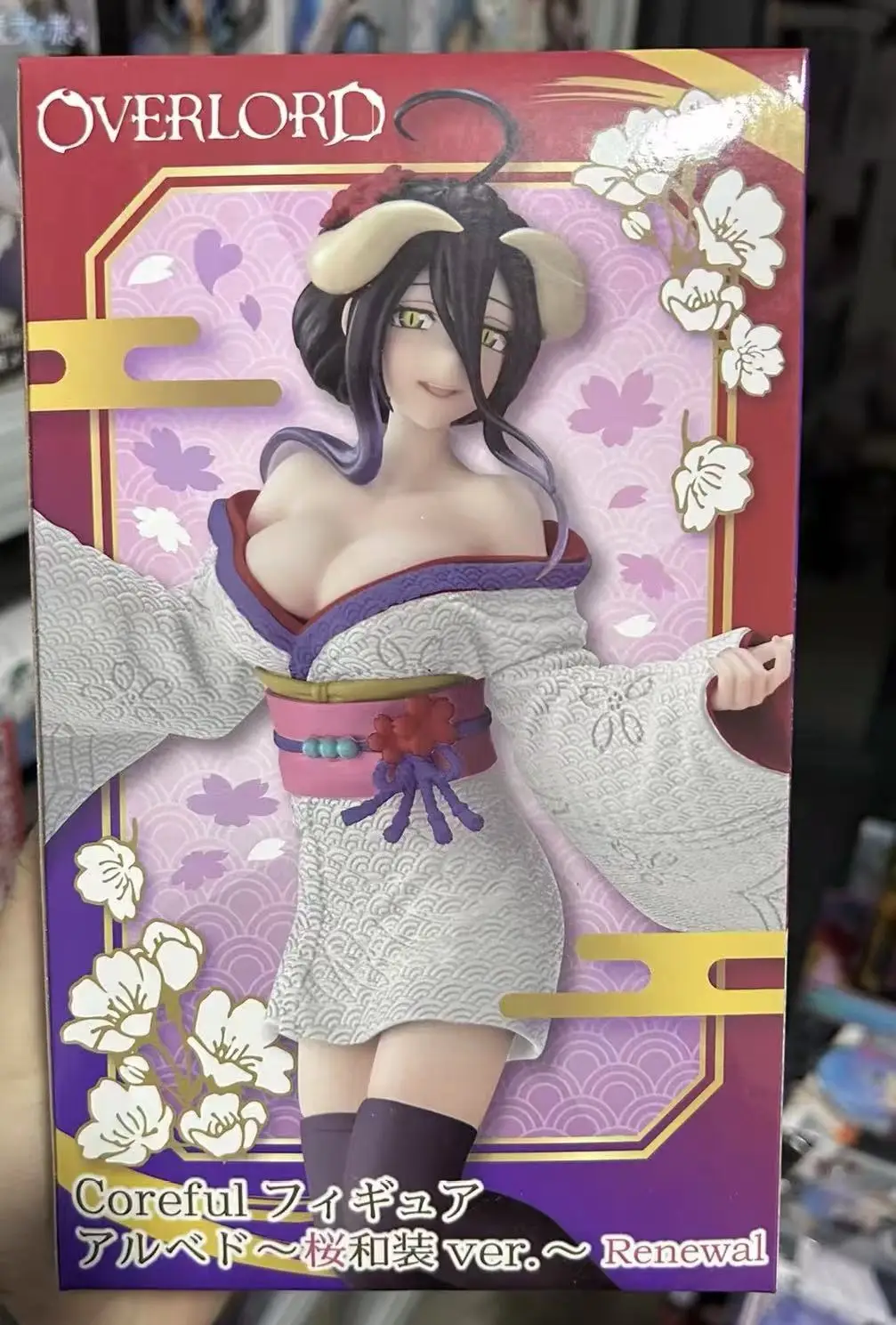 TAiTO Coreful OVERLORD Albedo Sakura Kimono~New Version 18cm Model Collectible Figure — view 6