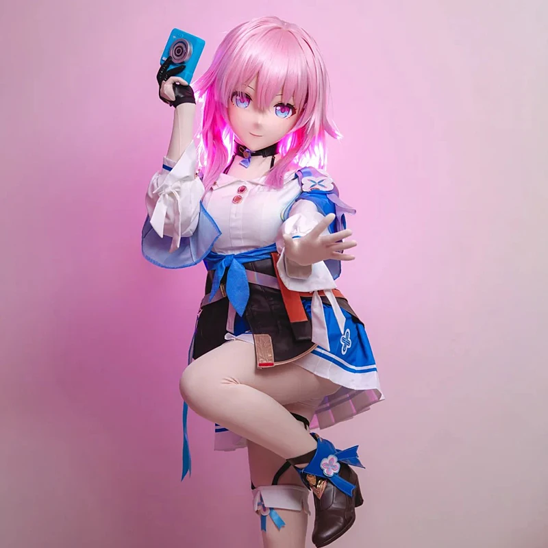 Honkai Star Rail March 7th Full Head Cosplay Kigurumi Mask — view 5