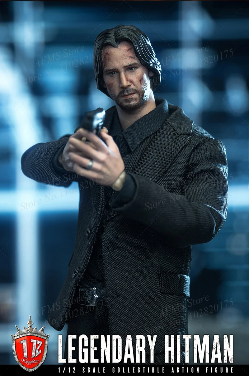 Kingdom KD9001 1/12 Scale Collectible Killer John Wick Keanu Reeves Model Action Figure — view 3