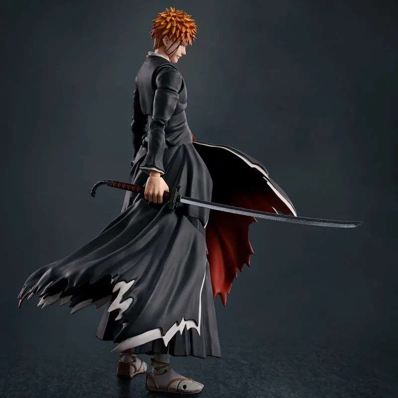 BANDAI S.H.Figuarts BLEACH ICHIGO KUROSAKI GETSUGATENSHO Model Action Figure — view 6
