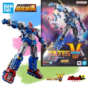 In Stock Genuine BANDAI SOUL OF CHOGOKIN Voltes V Legacy GX-118 VOLTES 5 Figure Anime Action Model Toy