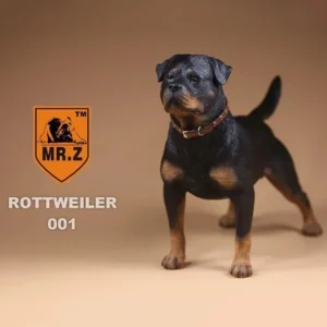 Mr.Z 1/6 Simulation Animal Dog German Rottweiler Dog Model Toy Gift Model F 12" Action Figure Scene Car Decoration Ornament Show