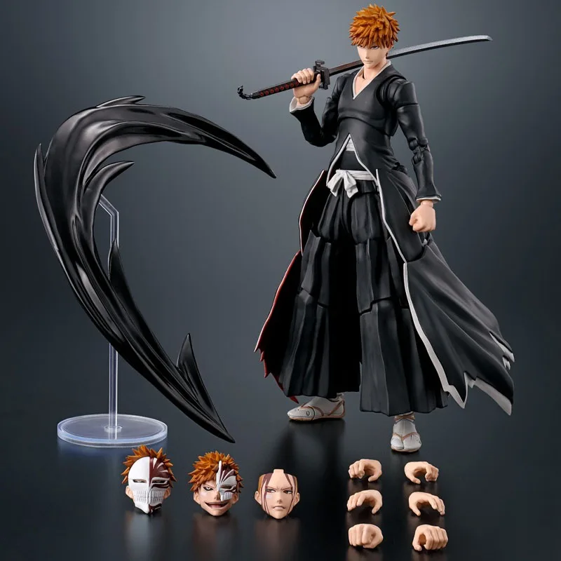 BANDAI S.H.Figuarts BLEACH ICHIGO KUROSAKI GETSUGATENSHO Model Action Figure — view 5